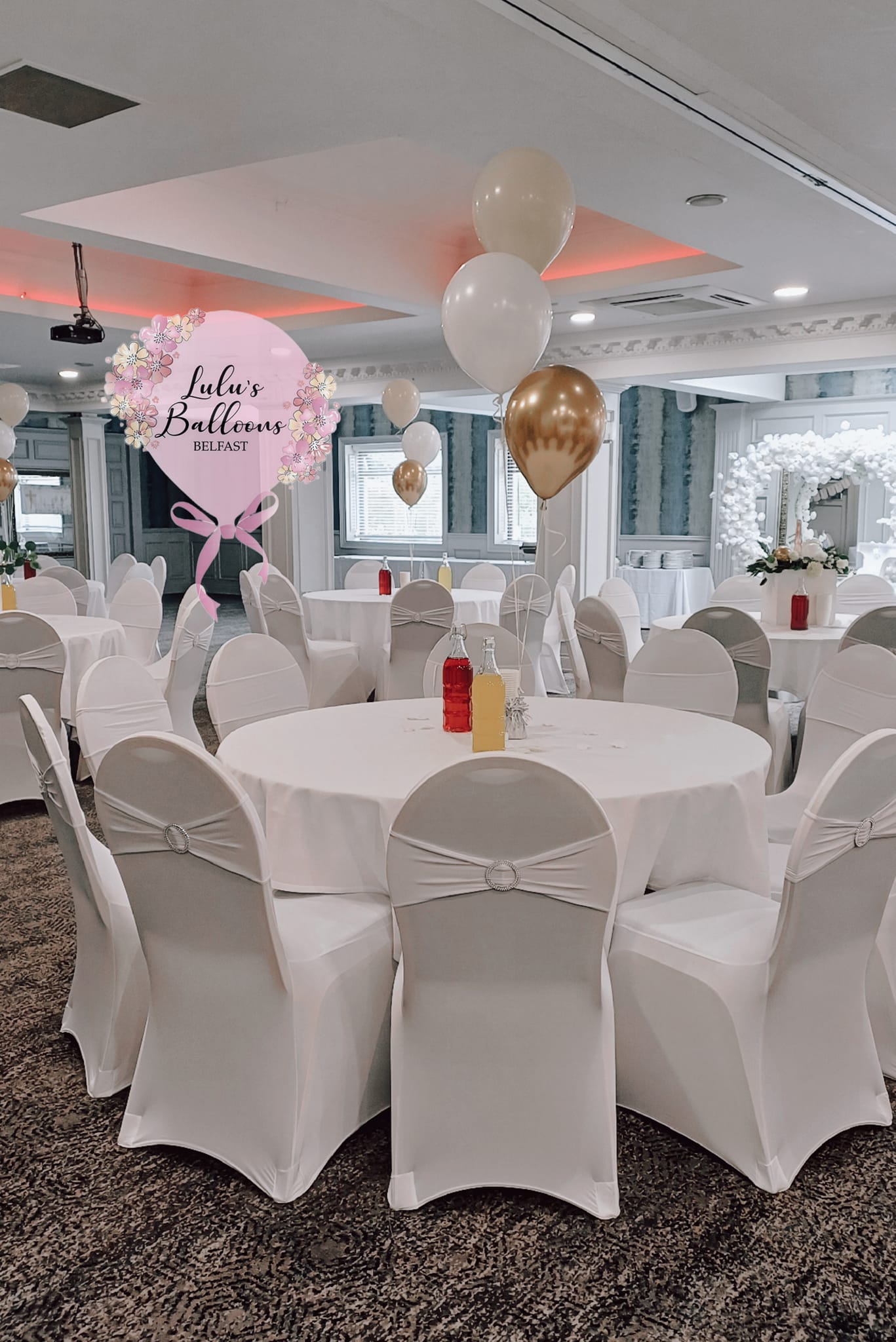 Chair Covers & Styling by Lulu's Balloons Belfast